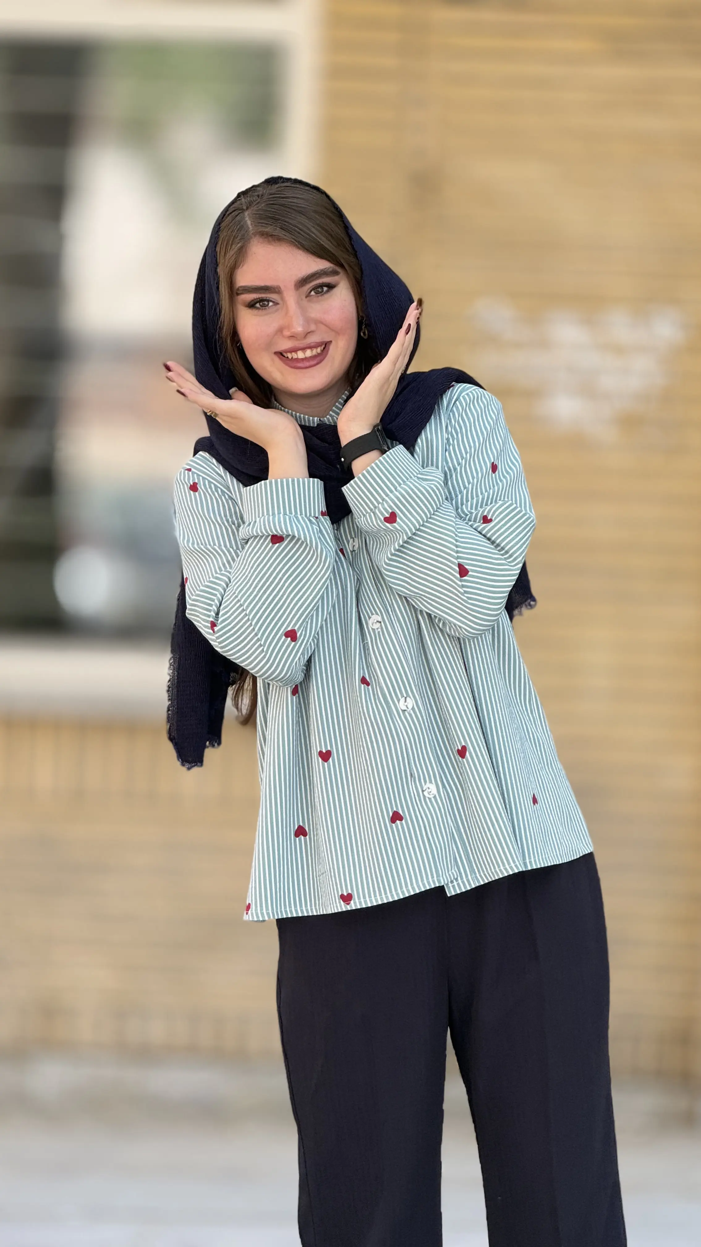 شومیز ینزی عروسکی کوتاه